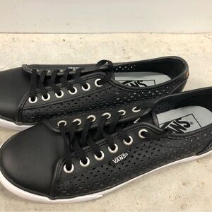 Vans Black Low-Top Atwood Sneakers with Preforated Design